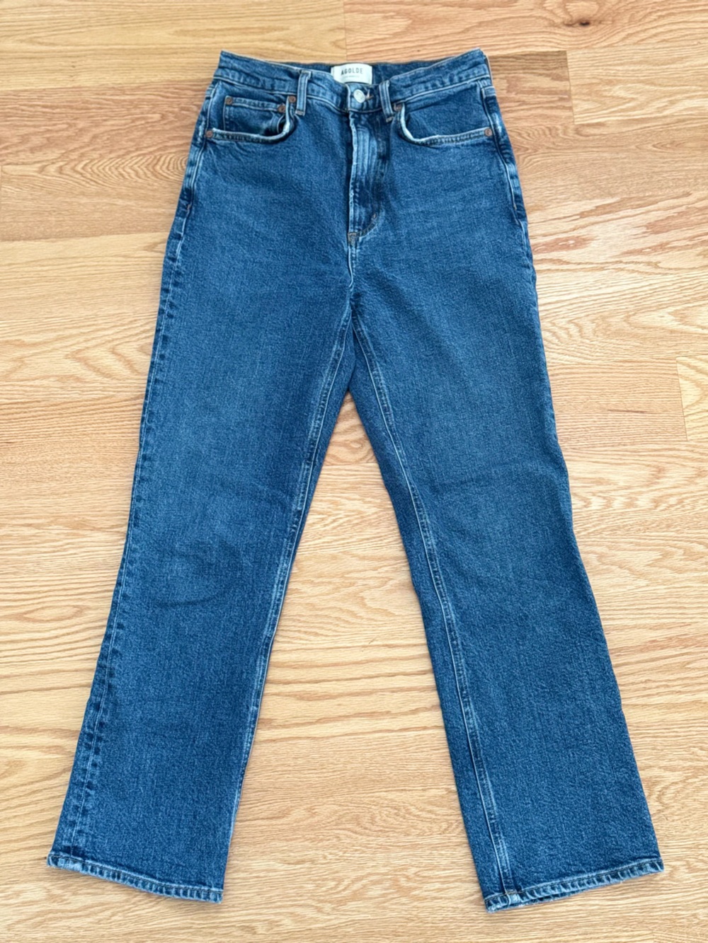 Agolde high rise straight leg jeans (26) - Picture 2 of 7